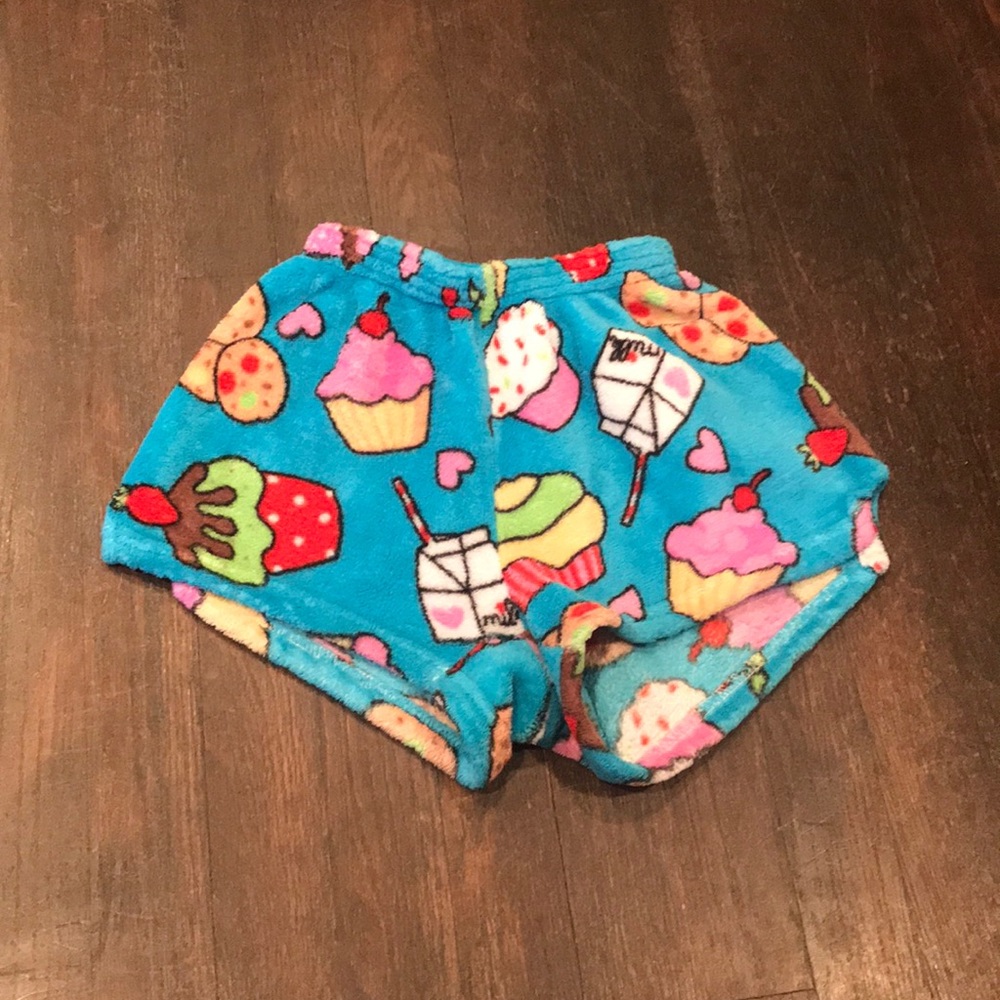 Pajama shorts (cupcakes and milk)